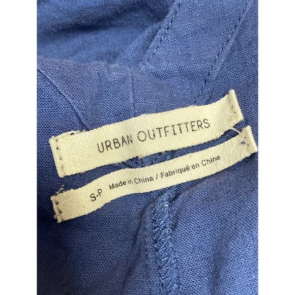 Urban Outfitters Womens Blue Sleeveless V-Neck Wide Leg Romper Jumpsuit Size S - Picture 3 of 4